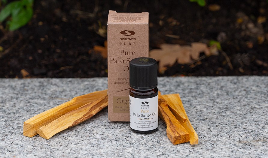 Essential palo santo oil.