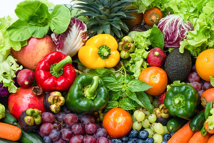 Fruits and vegetables